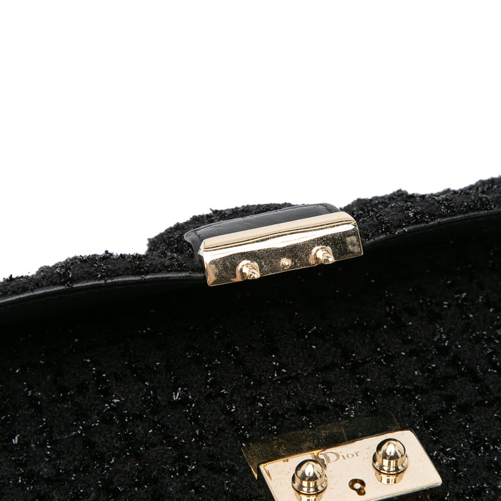 Mini Tweed Cannage Miss Dior Flap Black - Gaby Paris