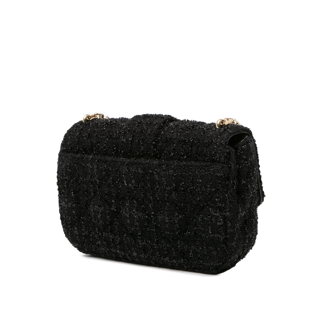 Mini Tweed Cannage Miss Dior Flap Black - Gaby Paris