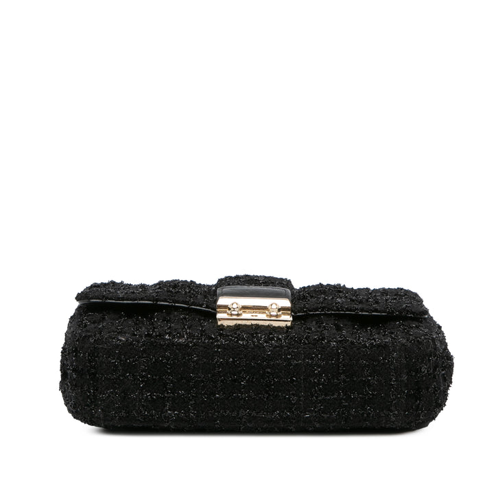 Mini Tweed Cannage Miss Dior Flap Black - Gaby Paris
