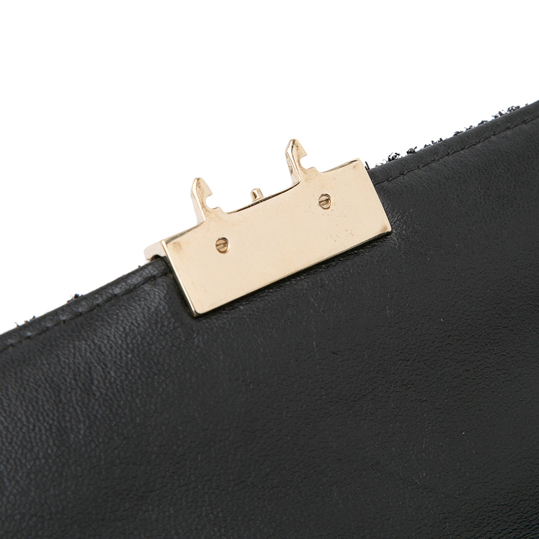 Mini Tweed Cannage Miss Dior Flap Black - Gaby Paris