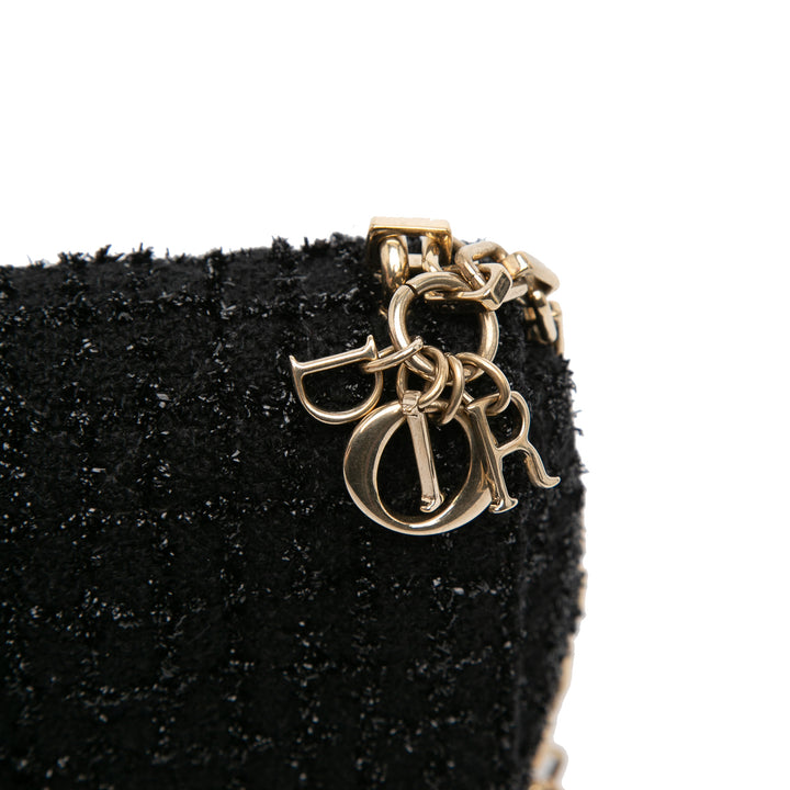 Mini Tweed Cannage Miss Dior Flap Black - Gaby Paris