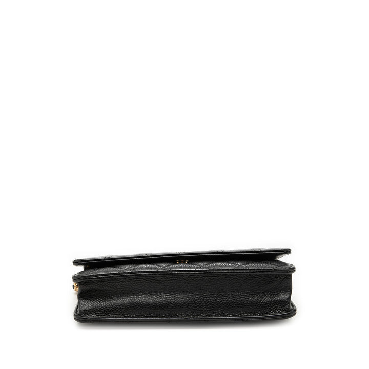 Chanel CC Matelassé Caviar Wallet on Chain