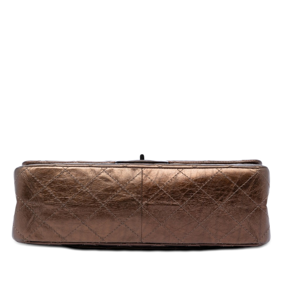 Chanel Metallic vieilli Cuir de veau Reissue 2.55 Simple rabat 227
