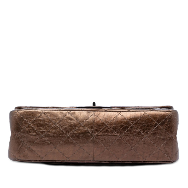 Chanel Metallic vieilli Cuir de veau Reissue 2.55 Simple rabat 227