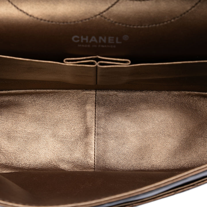 Chanel Metallic vieilli Cuir de veau Reissue 2.55 Simple rabat 227