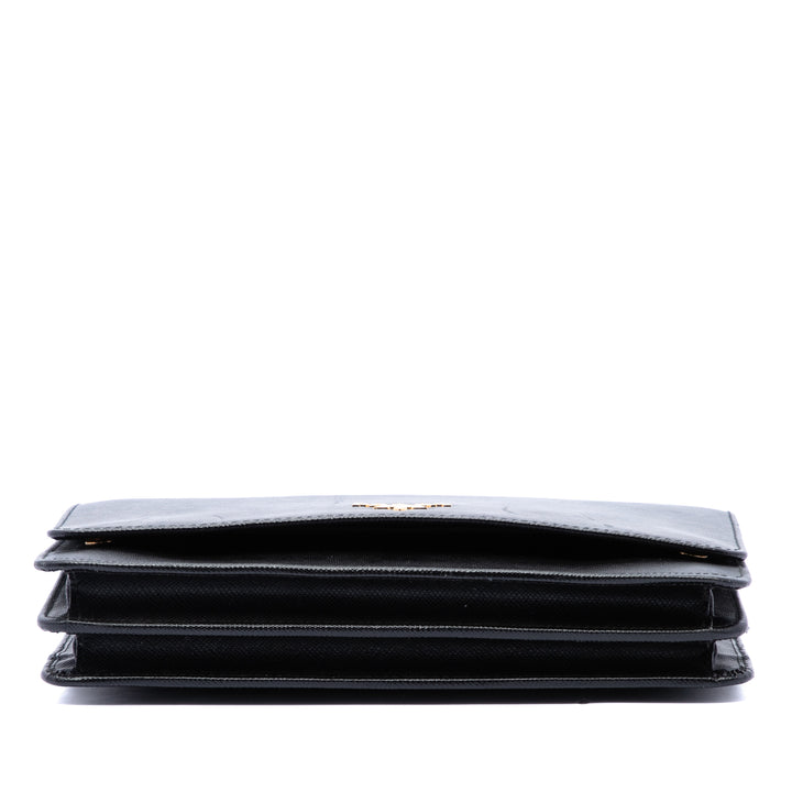 Prada Portefeuille Saffiano Noir – vue 3 – GABY PARIS