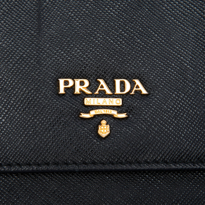 Prada Portefeuille Saffiano Noir – vue 5 – GABY PARIS