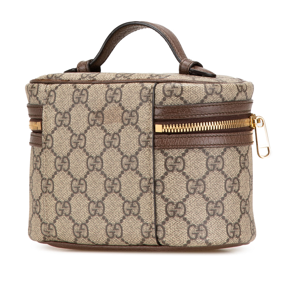 GG Supreme Web Ophidia Vanity Bag Brown - Gaby Paris