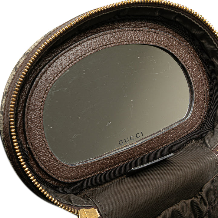 GG Supreme Web Ophidia Vanity Bag Brown - Gaby Paris