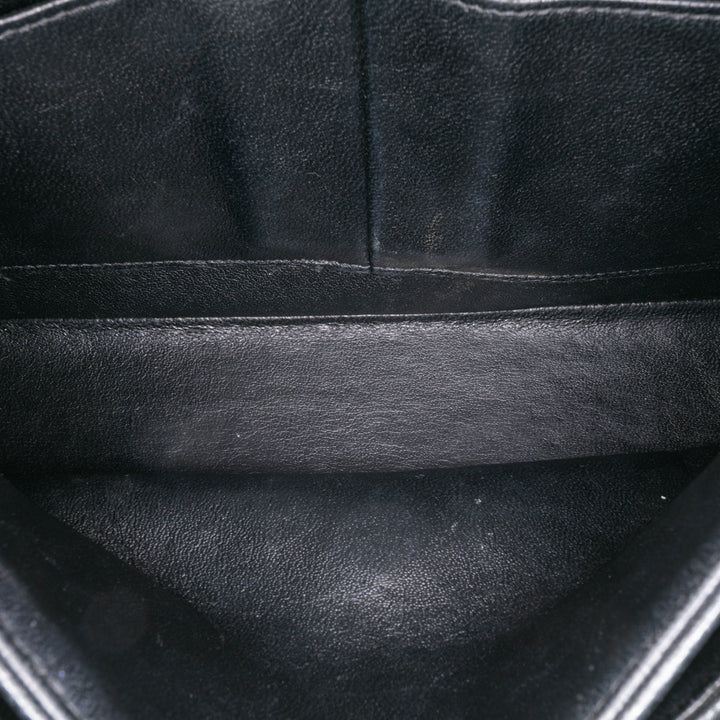 Medium Classic Caviar Double Flap Black - Gaby Paris