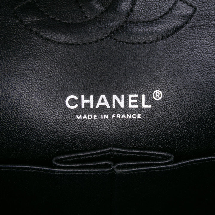 Medium Classic Caviar Double Flap Black - Gaby Paris