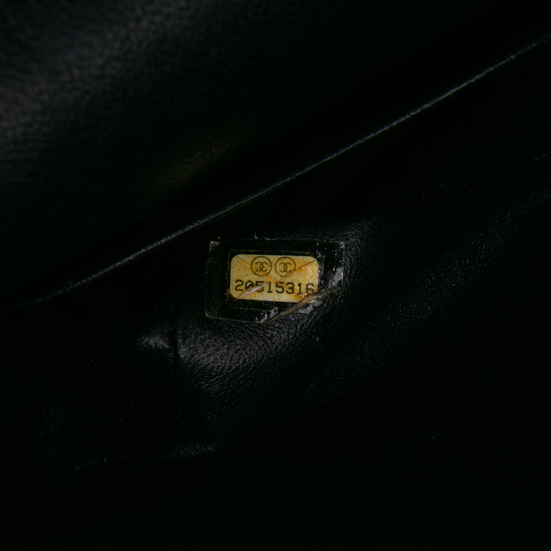Medium Classic Caviar Double Flap Black - Gaby Paris