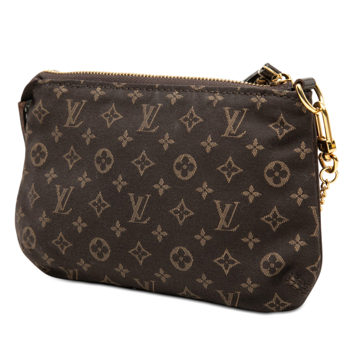 Lin Pochette Accessoires Mini Monogram Marron