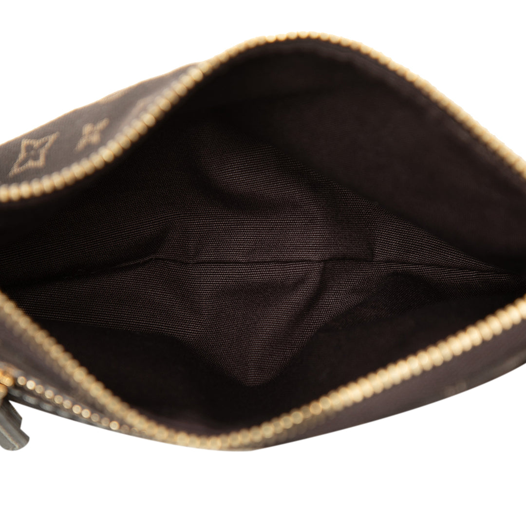 Lin Pochette Accessoires Mini Monogram Marron