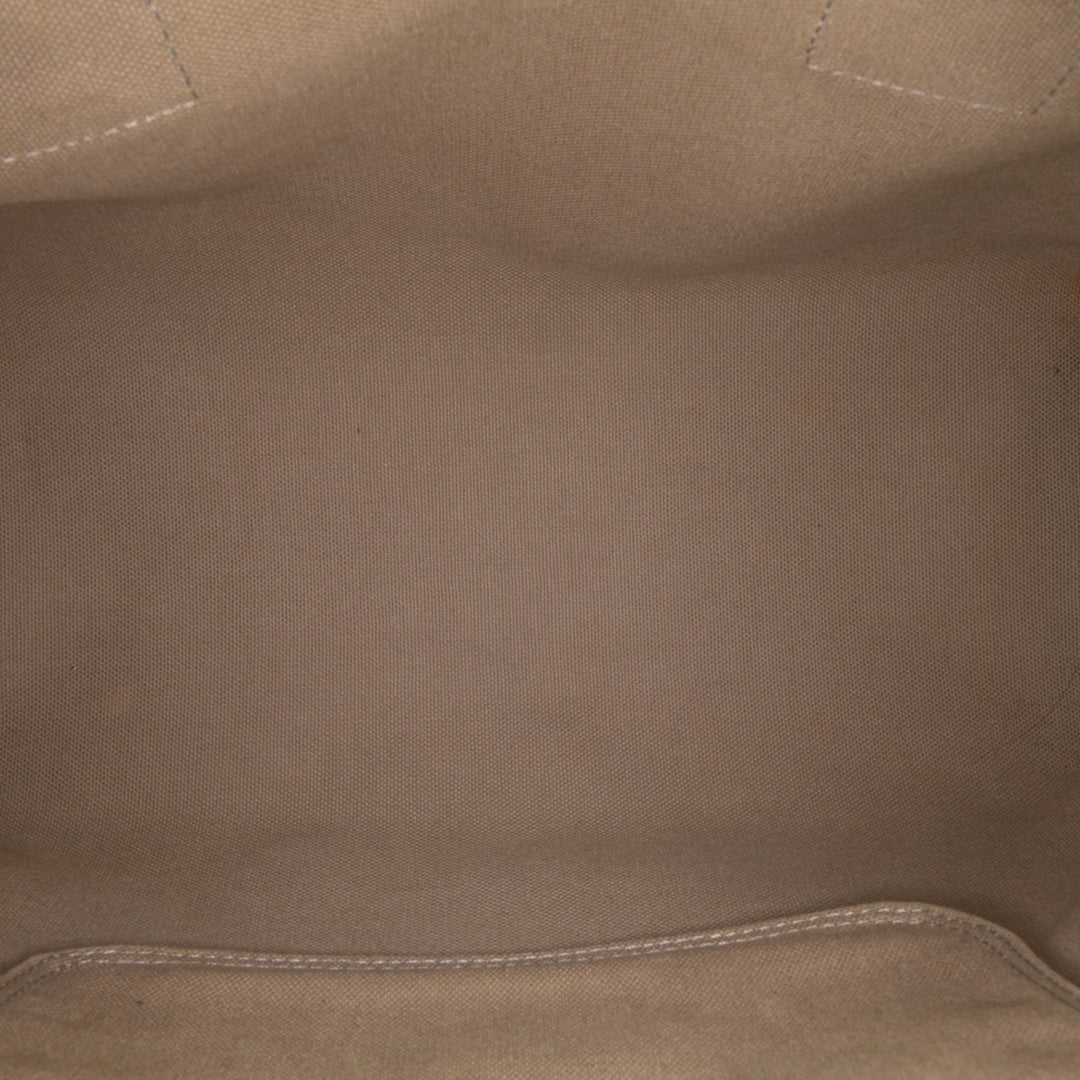 Anagram Coated Canvas Handbag Gray - Gaby Paris