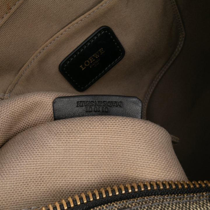 Anagram Coated Canvas Handbag Gray - Gaby Paris