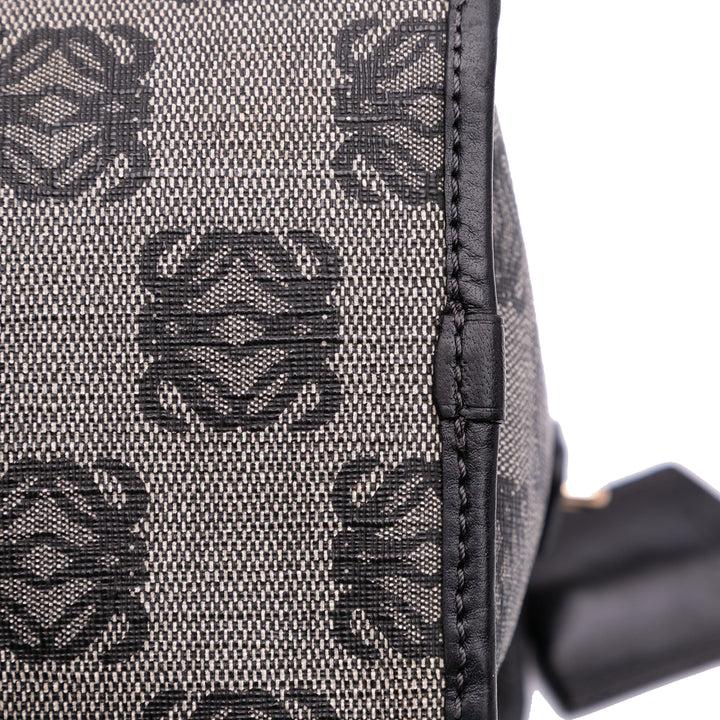 Anagram Coated Canvas Handbag Gray - Gaby Paris