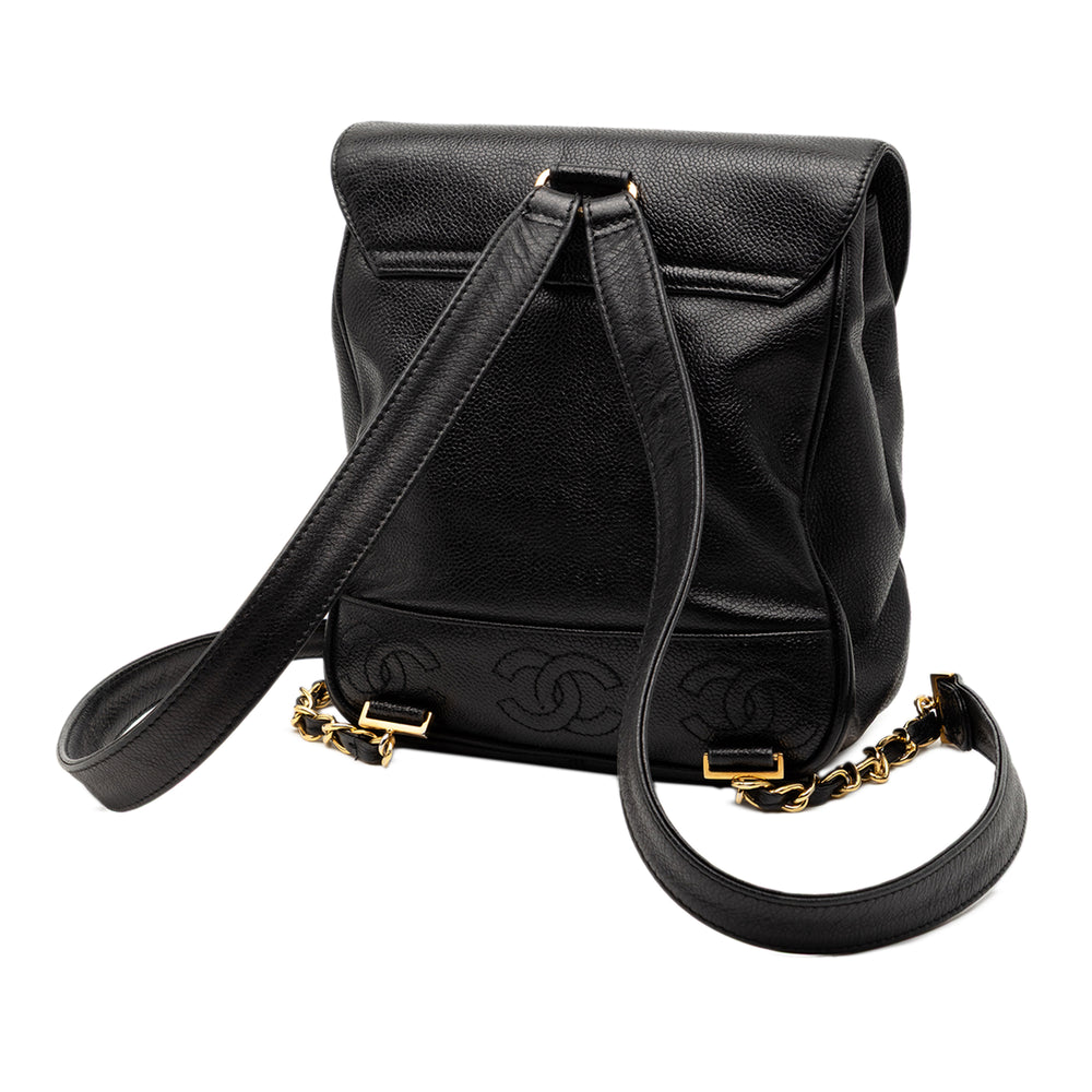 Chanel Caviar Triple CC Sac à dos – GABY PARIS Authentique