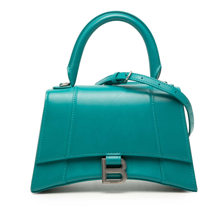 Balenciaga Small brillant Box Cuir de veau Hourglass sac à anse supérieure