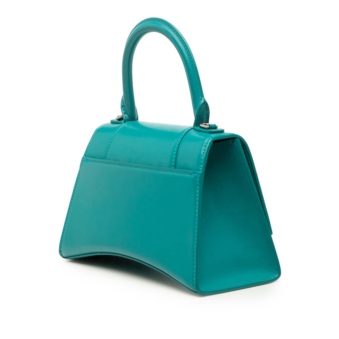 Balenciaga Small brillant Box Cuir de veau Hourglass sac à anse supérieure