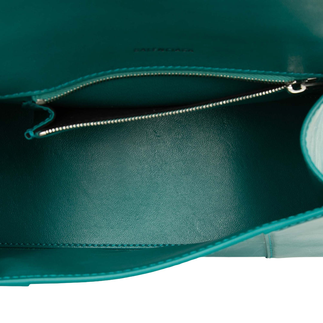 Balenciaga Small brillant Box Cuir de veau Hourglass sac à anse supérieure