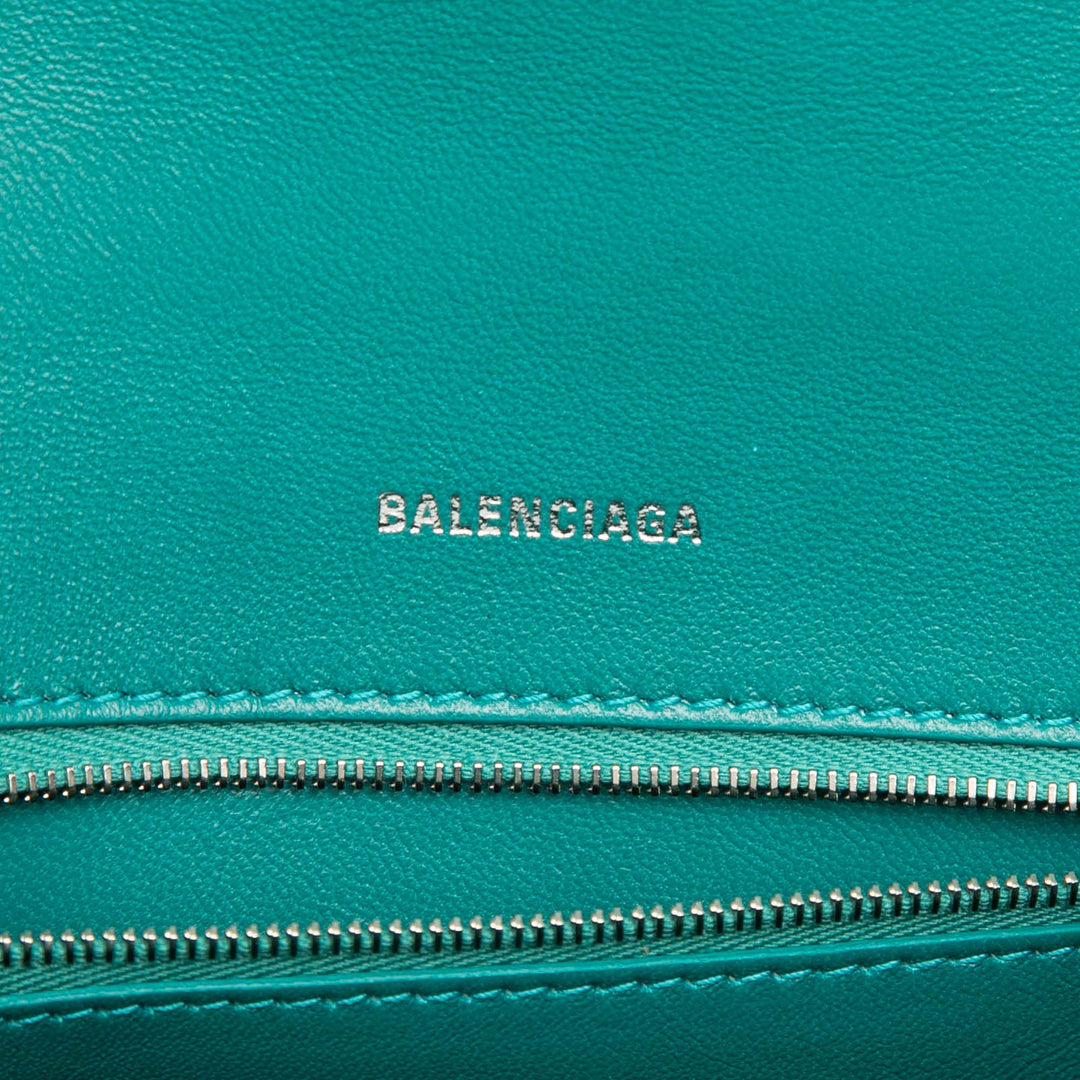 Balenciaga Small brillant Box Cuir de veau Hourglass sac à anse supérieure