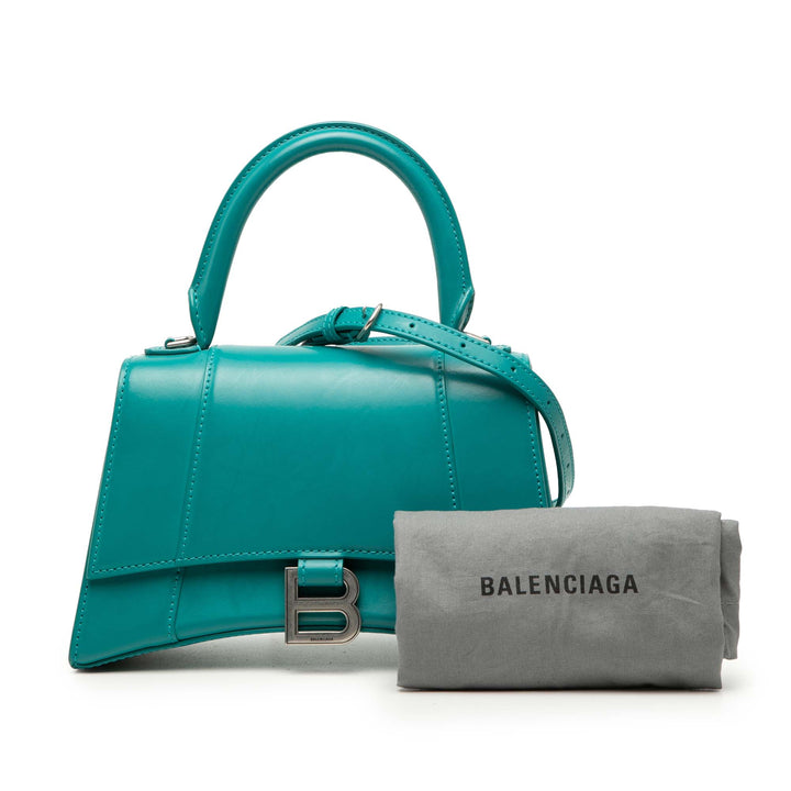 Balenciaga Small brillant Box Cuir de veau Hourglass sac à anse supérieure