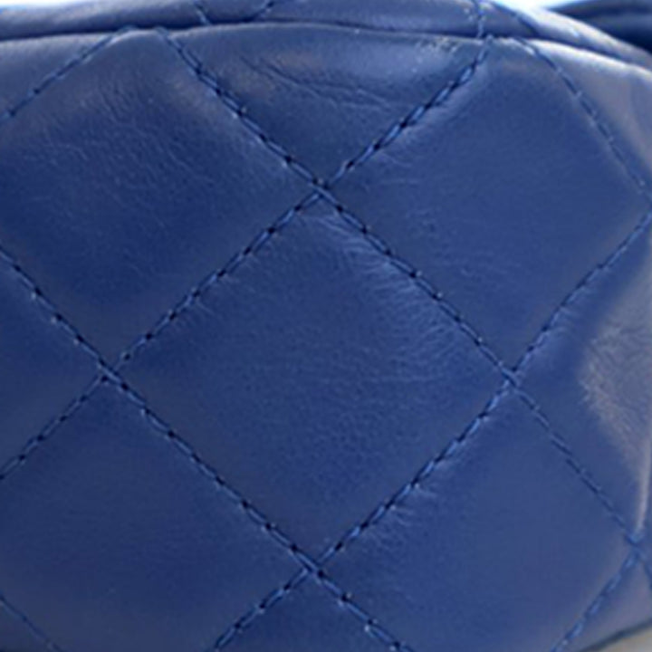 Chanel Mini Rectangular Classic Cuir d’agneau Perle Crush Simple rabat