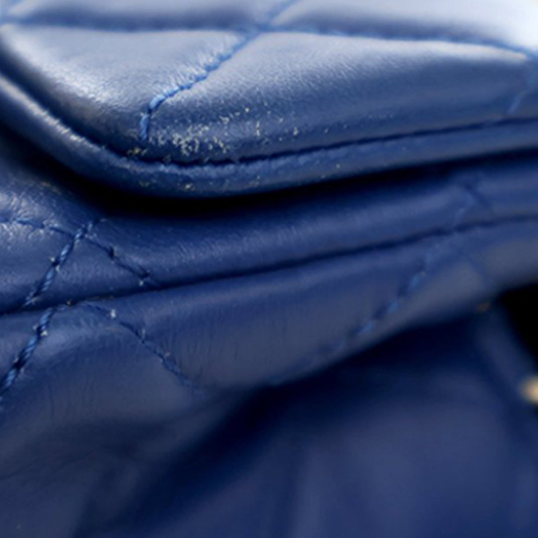 Chanel Mini Rectangular Classic Cuir d’agneau Perle Crush Simple rabat