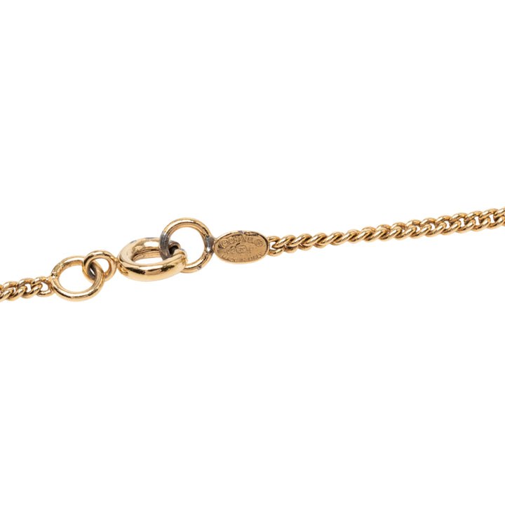 Chanel CC plaqué Émail Camellia Pendant Collier