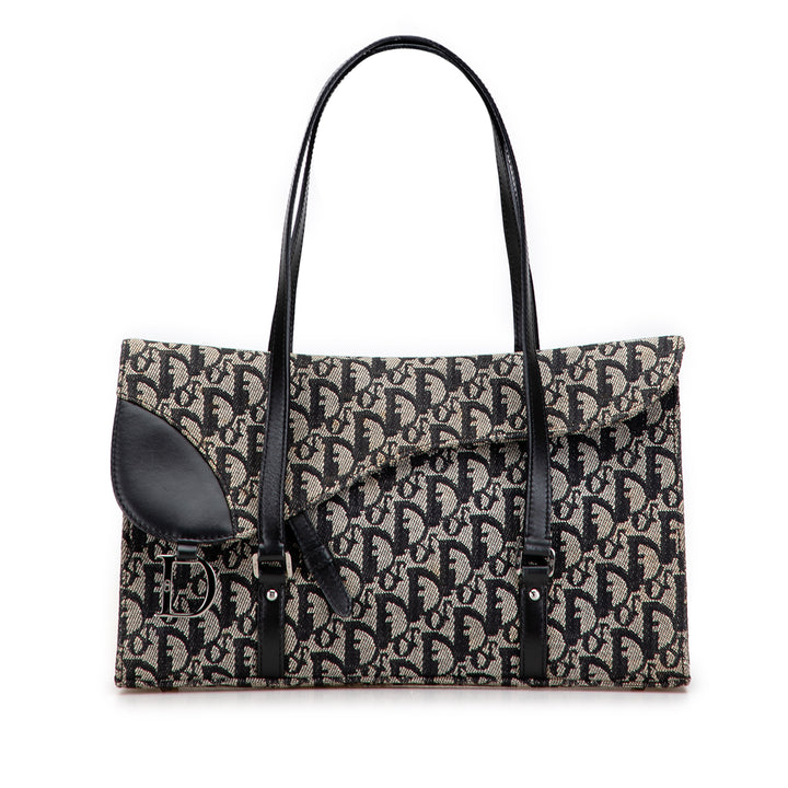Dior Diorissimo Trotter Toile Saddle Sac bandoulière Bleu
