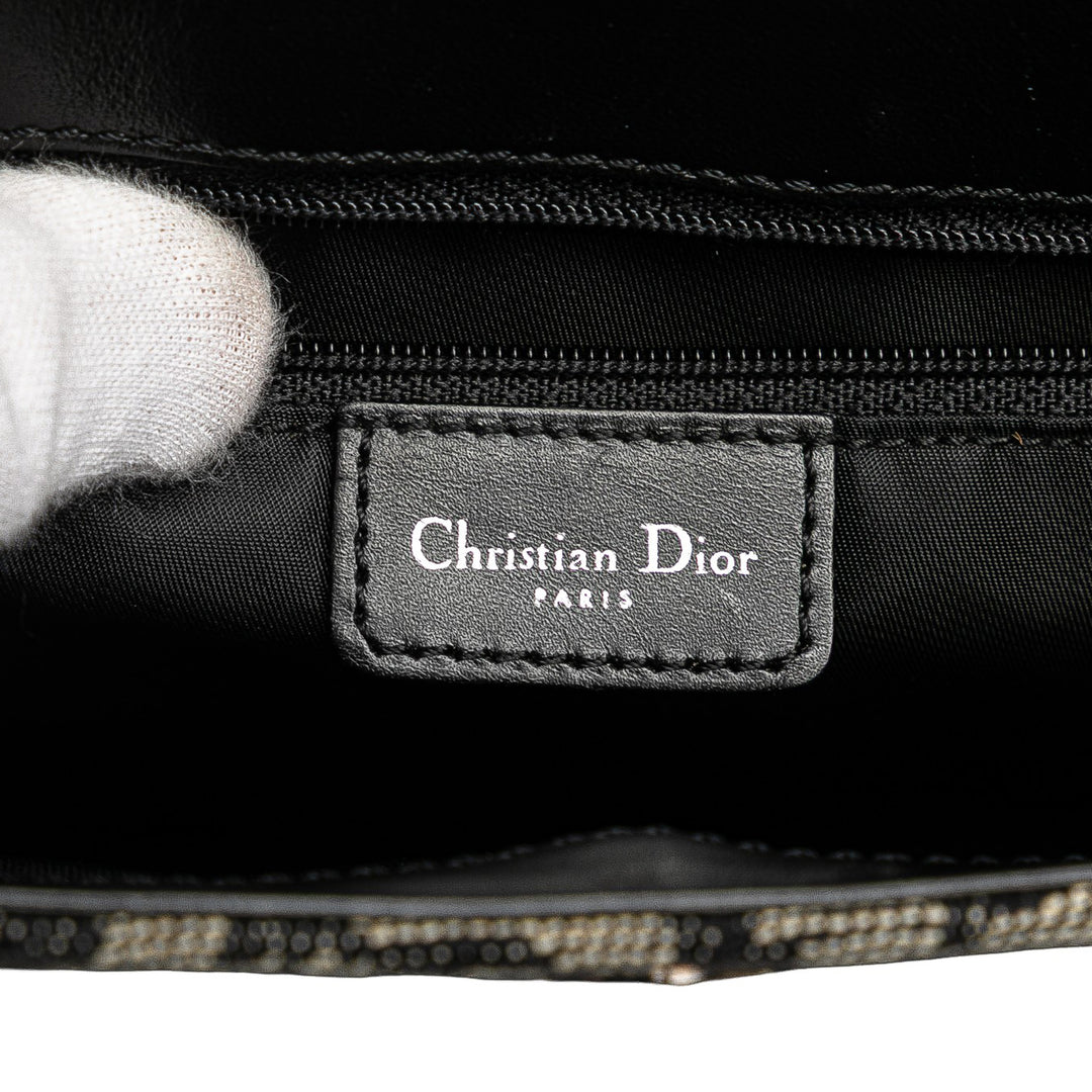 Dior Diorissimo Trotter Toile Saddle Sac bandoulière Bleu