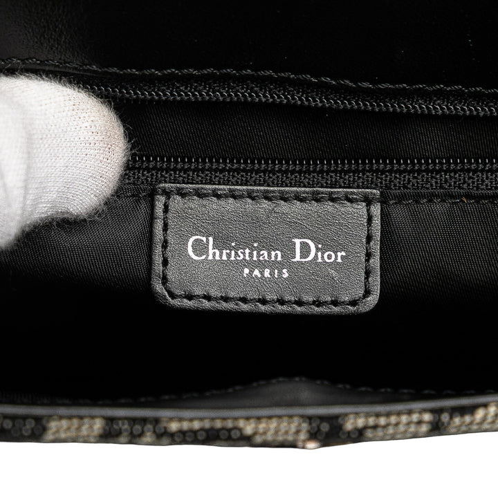 Dior Diorissimo Trotter Toile Saddle Sac bandoulière Bleu