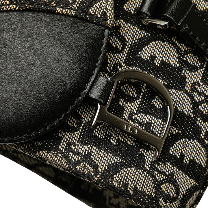 Dior Diorissimo Trotter Toile Saddle Sac bandoulière Bleu