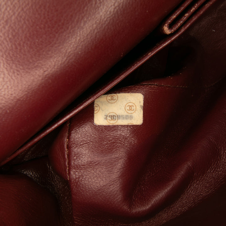 Medium Classic Lambskin Double Flap Black - Gaby Paris