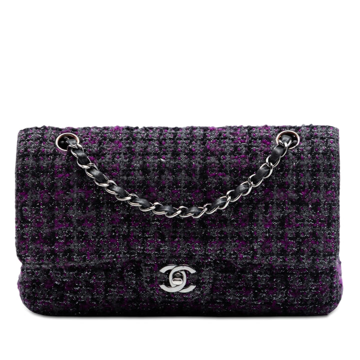 Chanel Medium Classic Tweed Double rabat