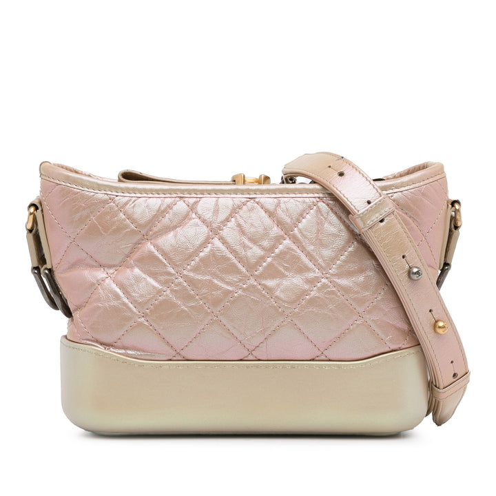 Small Iridescent Gabrielle Crossbody Pink - Gaby Paris