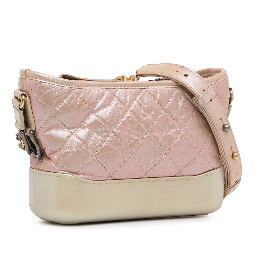 Small Iridescent Gabrielle Crossbody Pink - Gaby Paris