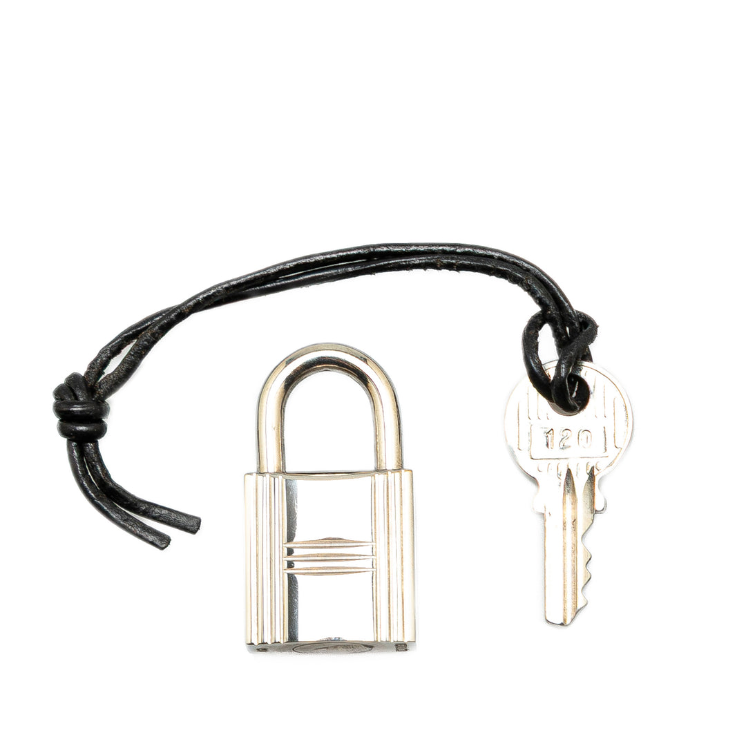 Palladium Plated Cadena Lock and Key Silver - Gaby Paris