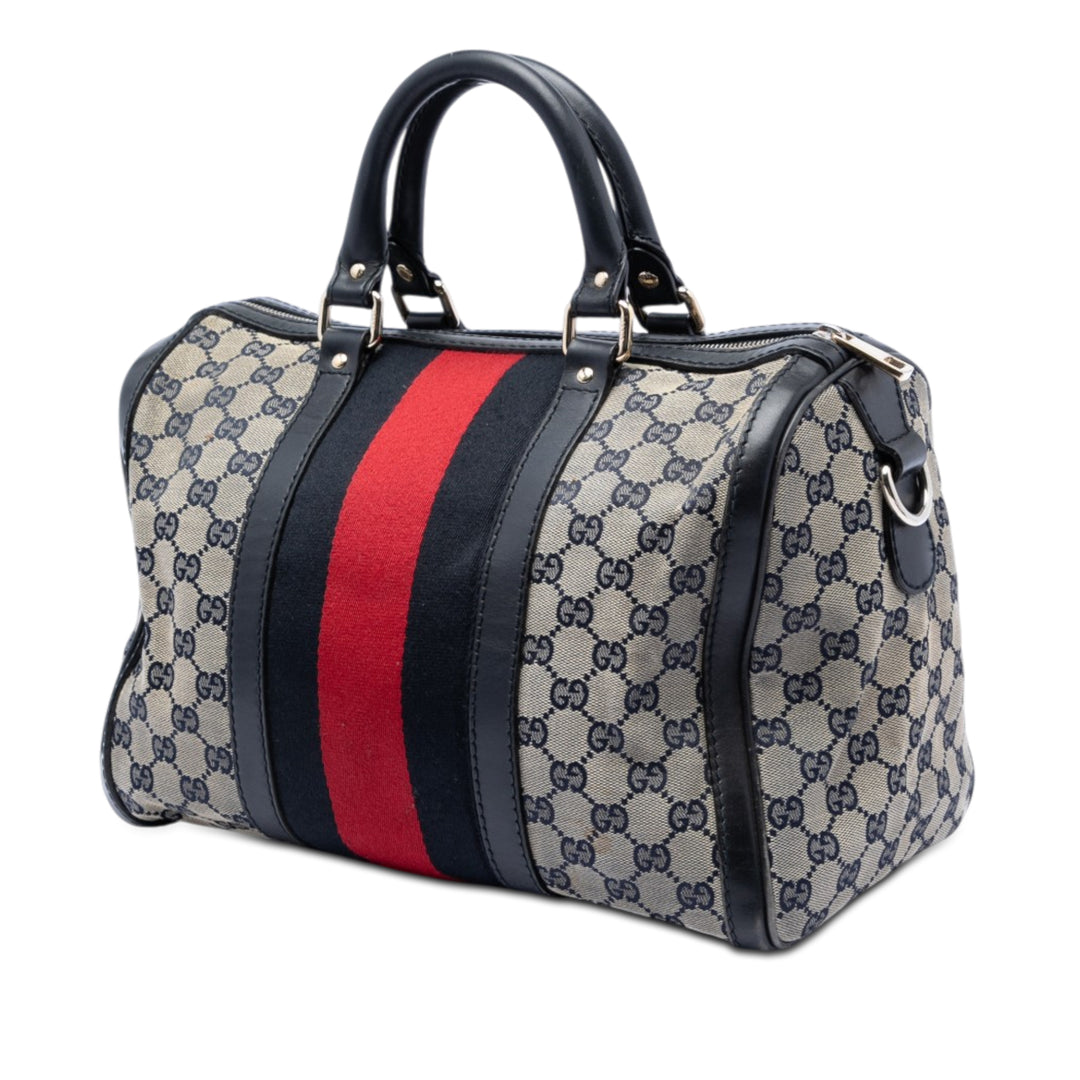 Gucci Medium GG Toile Web Joy Boston Sac