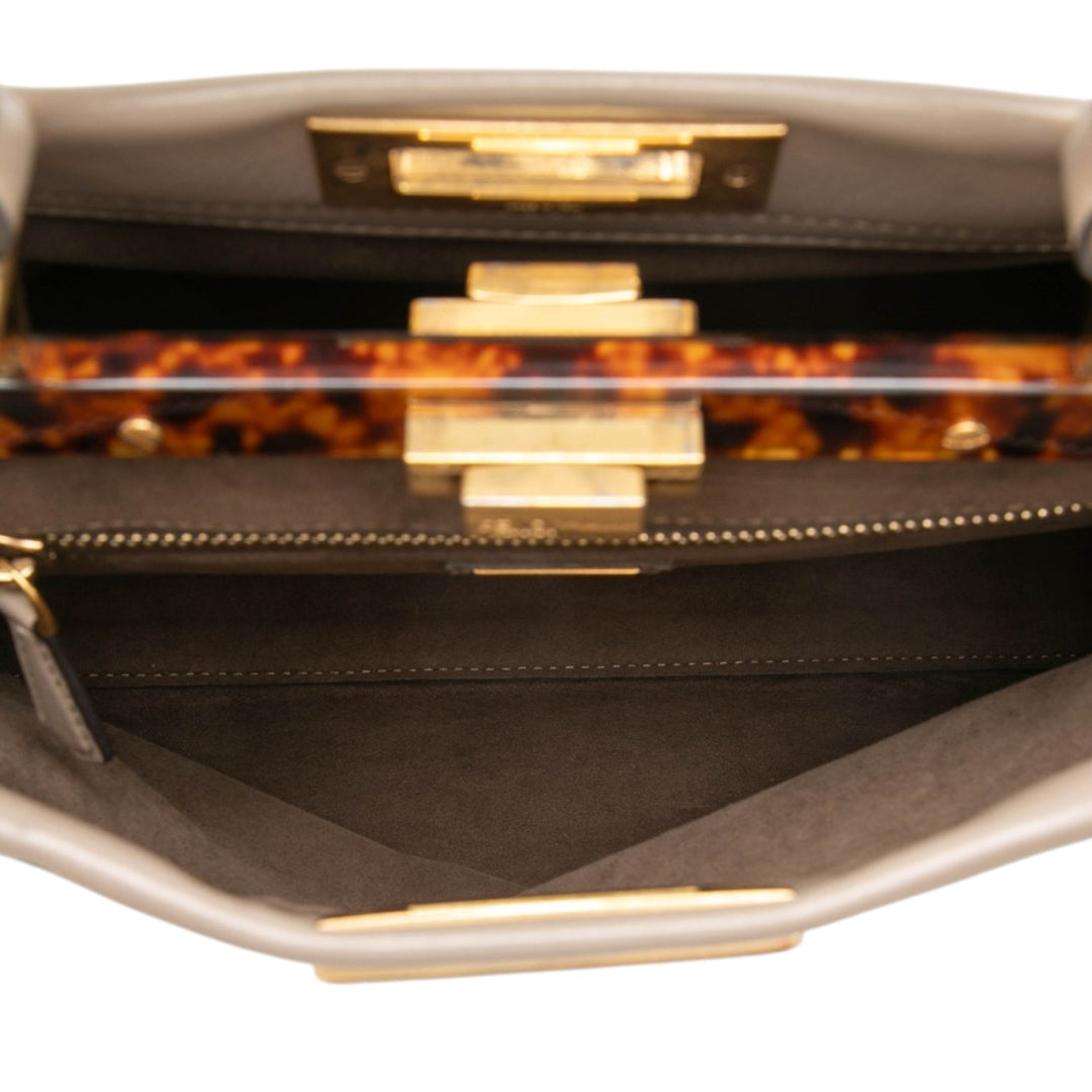 Fendi Peekaboo Iconic Sac Moyen Marron
