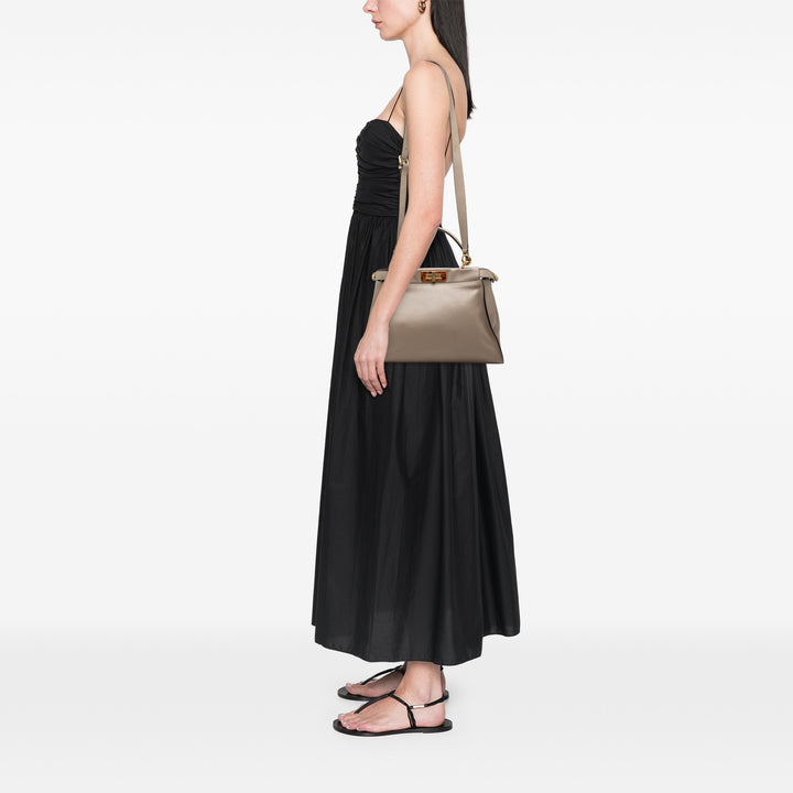 Fendi Peekaboo Iconic Sac Moyen Marron