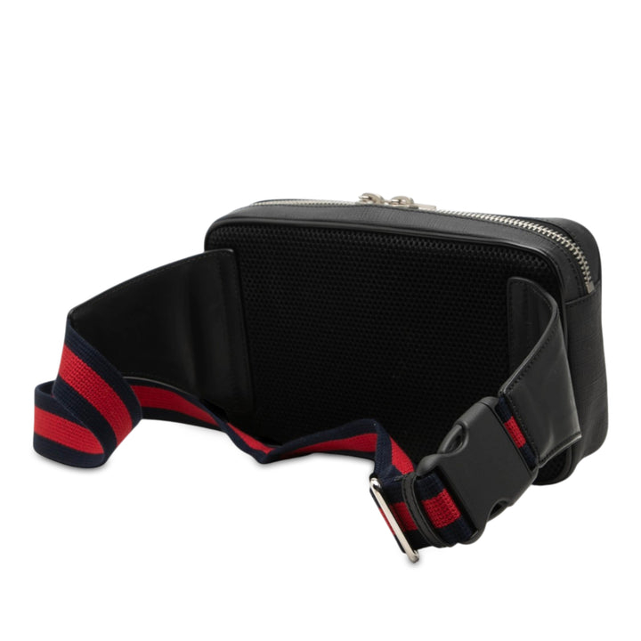 Gucci Ceinture Web GG Supreme Noir – vue 2 – GABY PARIS