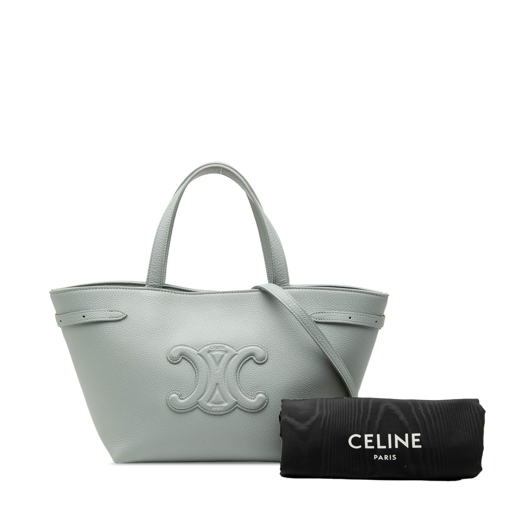 grainé Triomphe Cabas Anais Cabas Mini Cuir de veau grainé Gris