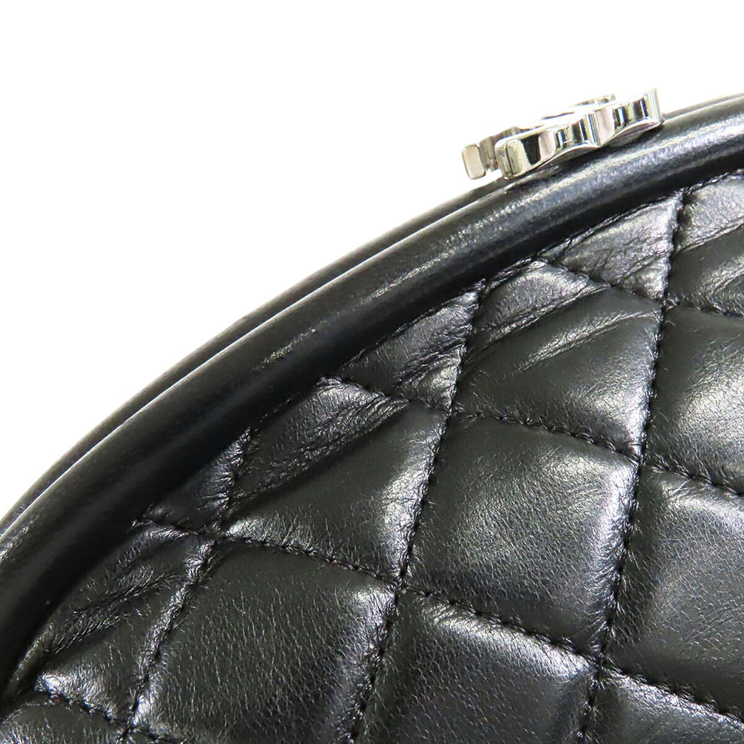 Chanel Matelassé Cuir d'agneau Timeless Kisslock Pochette