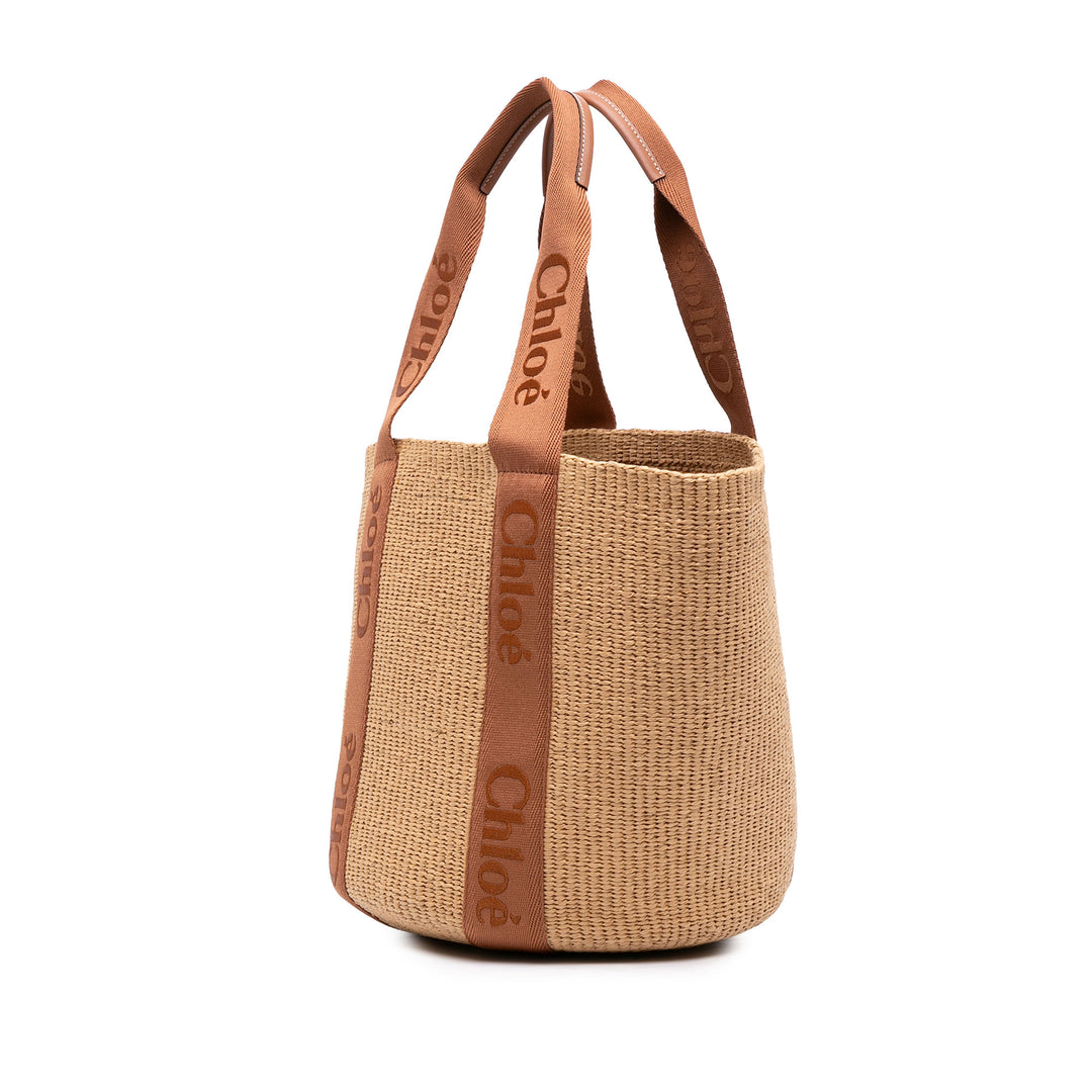 Chloé Woody Basket Cabas Grand Marron – vue 2 – GABY PARIS