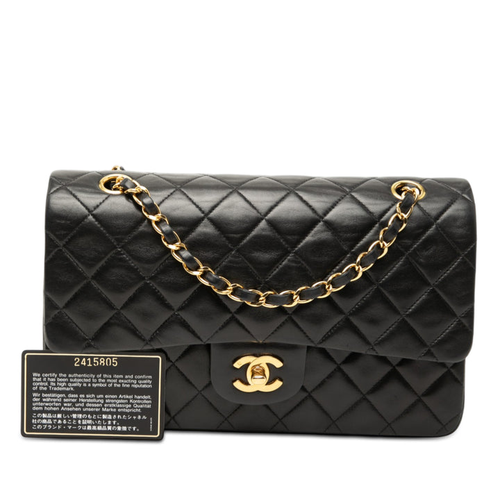 Chanel Medium Classic Cuir d’agneau Double rabat