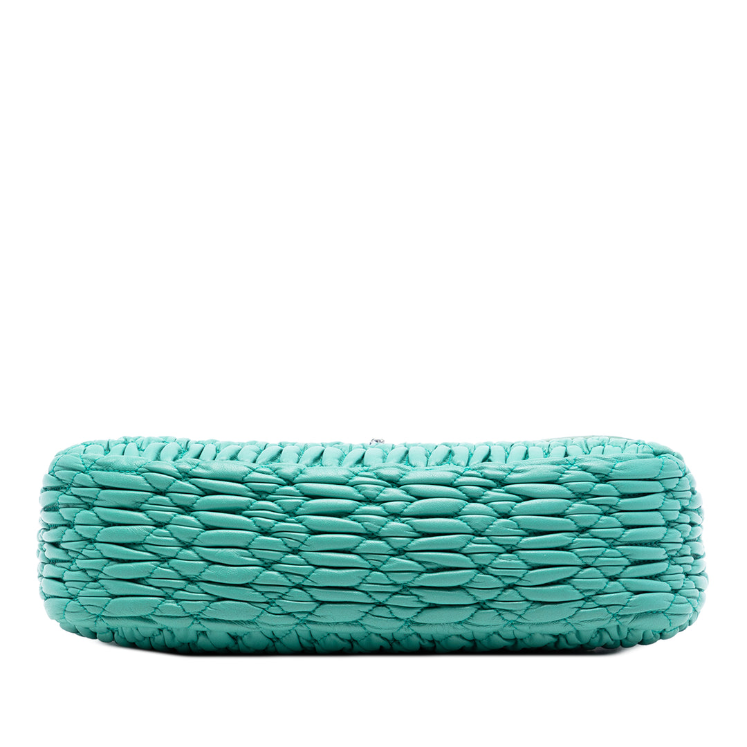 Matelasse Cristal Chaîne Sac nappa Vert