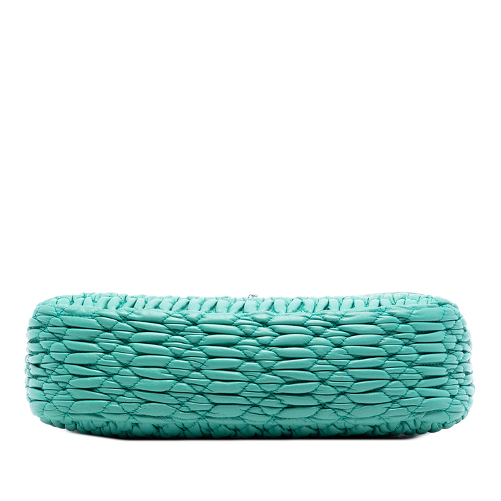 Matelasse Cristal Chaîne Sac nappa Vert