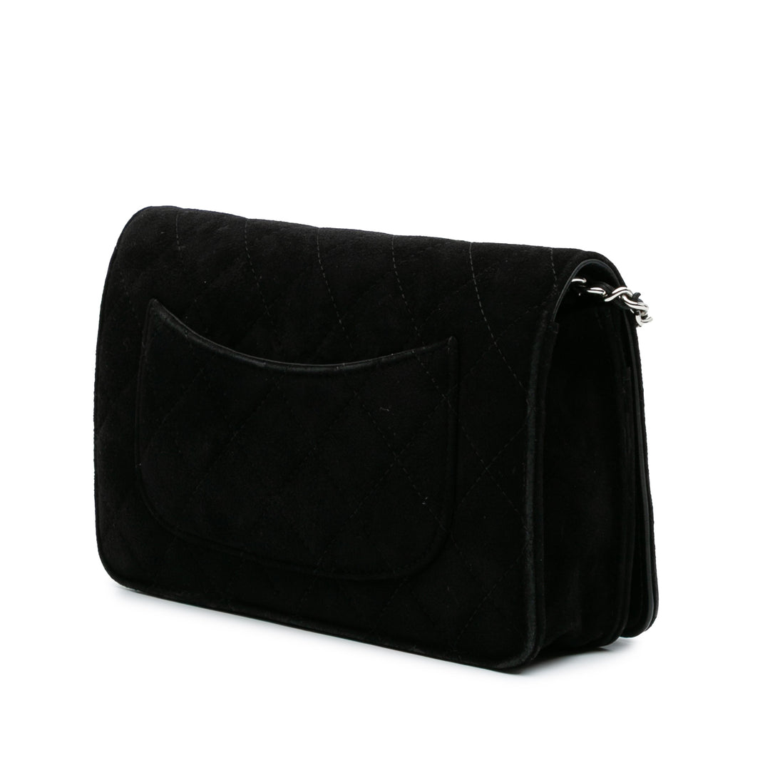 Chanel Matelassé Daim Cocostellar Wallet on Chain